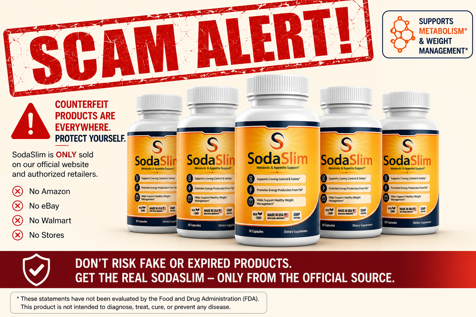 SodaSlim scam alert information